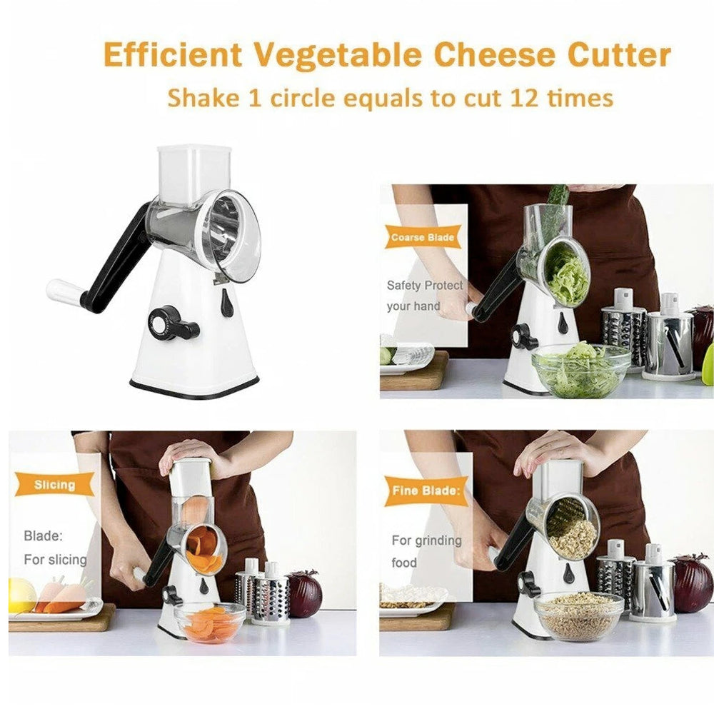 Stainless steel multi-functional household potato slicer - Kitchen garlic radish  slicer - Grates vegetables and fruits